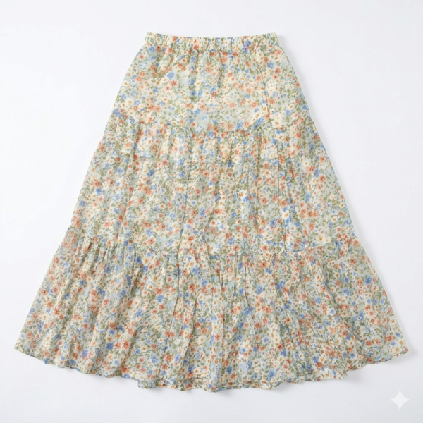 Gemini_Generated_Image_d65eted65eted65e Women's Boho Floral Tiered Midi Skirt - Elastic High Waist Flowy A-Line Ruffle Skirt, Vintage Ditsy Print Summer Beach Vacation Skirt